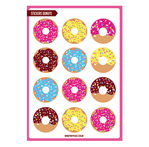 Stickers plancha Donuts 12s 1u